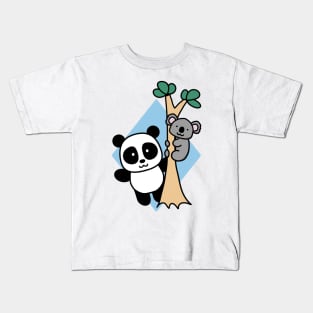 Cute Panda and Koala Kids T-Shirt